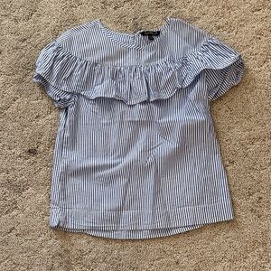 Striped Ruffle Blouse
